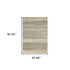 3' X 5' Grey Beige And Tan Abstract Power Loom Stain Resistant Area Rug